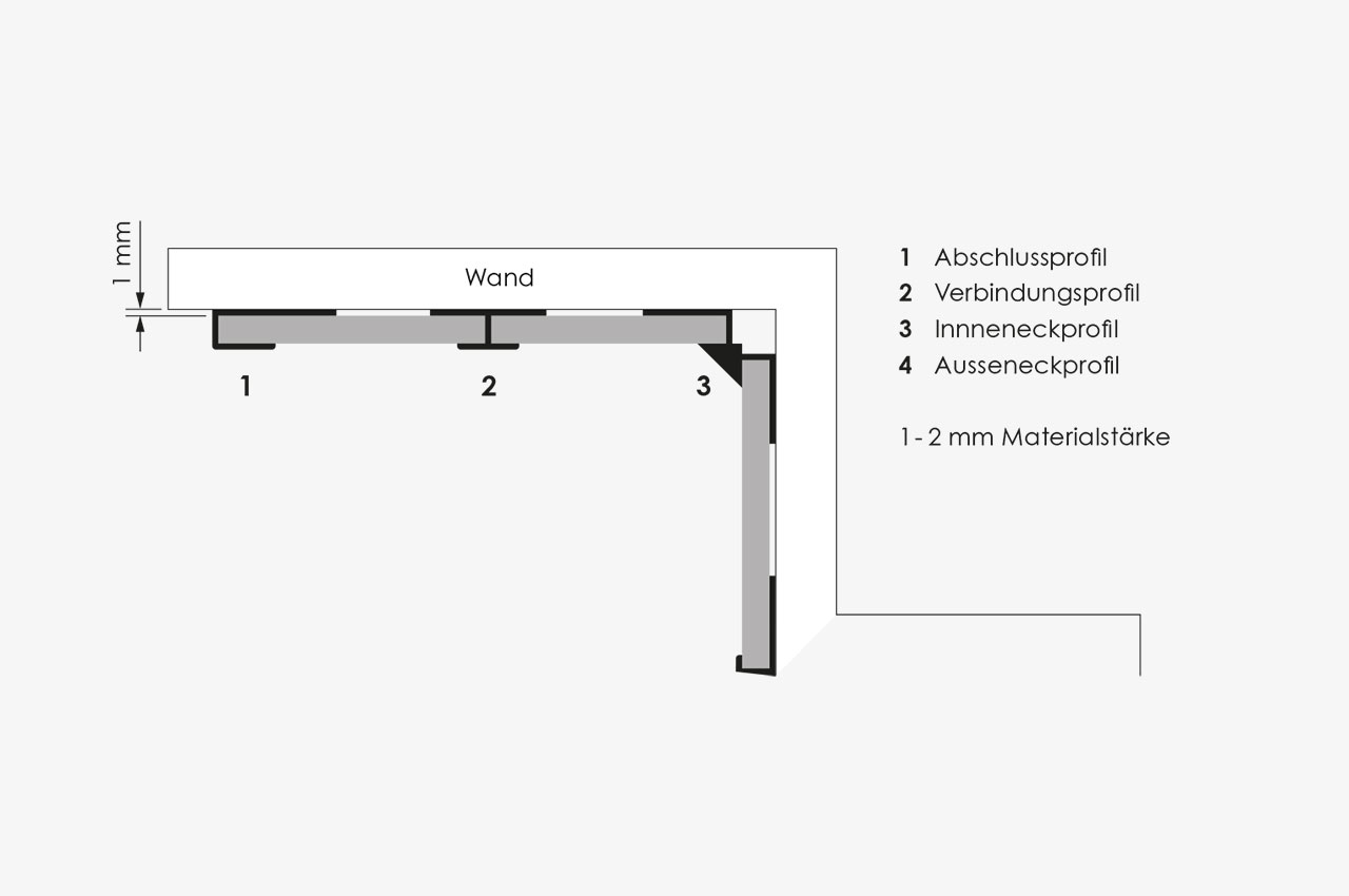 Repabad Wandpaneel Repaneel Aluprofile