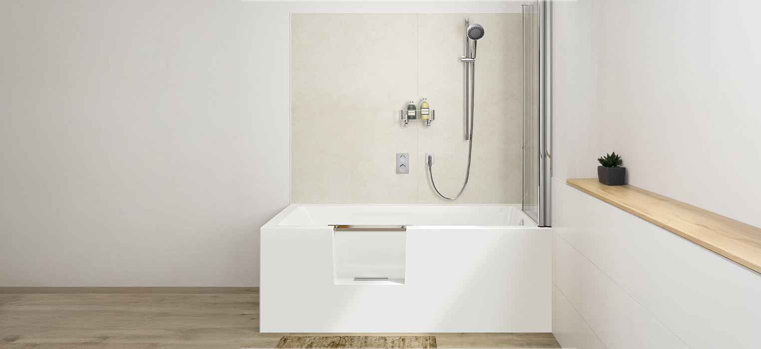 Badewanne mit angeformter Acrylschürze Livorno Mono Easy